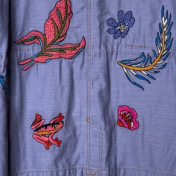 Anthropologie Embroidered Patch Jacket Sz S - NWOT - Picture 4 of 12